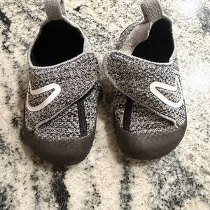 Kids Gray and Black Shoes